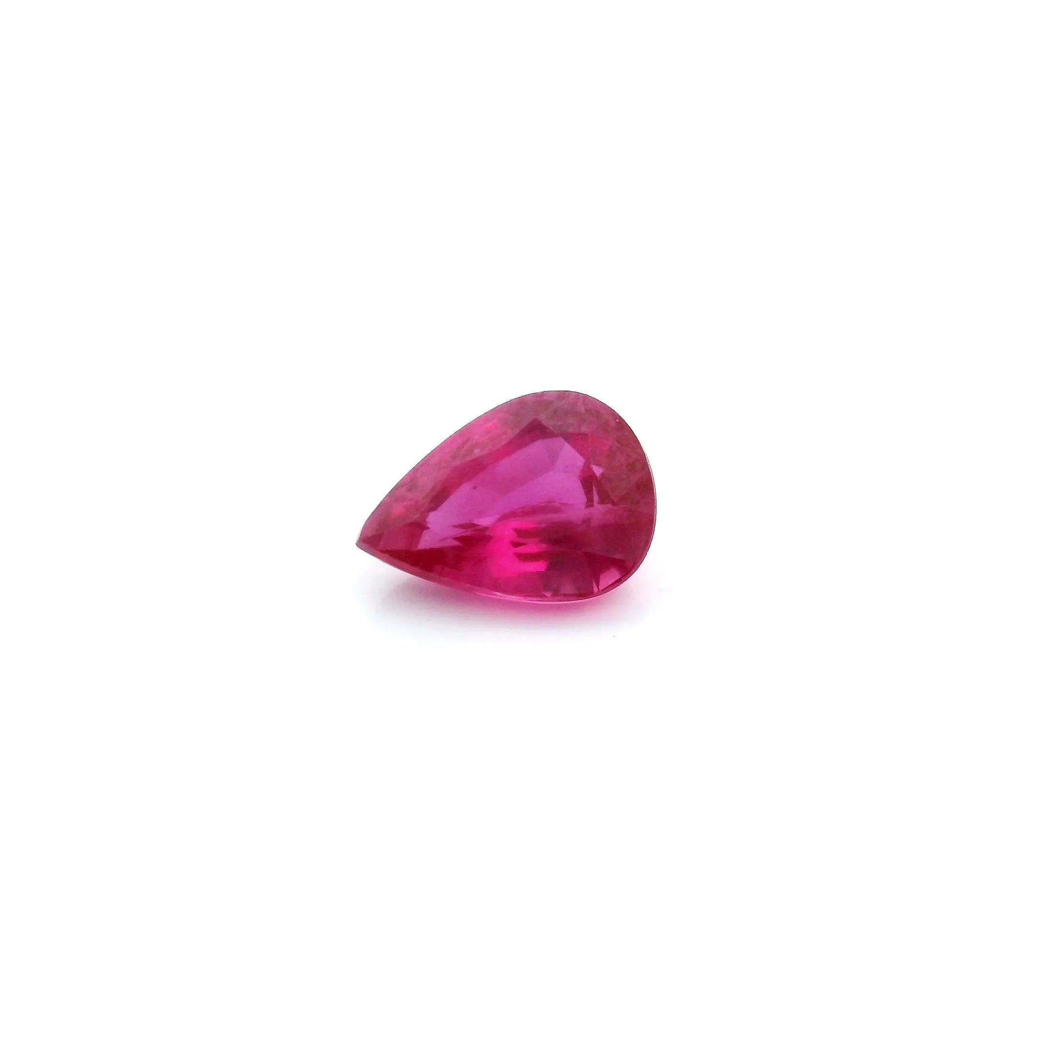 0.99ct Pear Natural Ruby (Colour Red, Clarity Slightly Included, Cut Faceted)