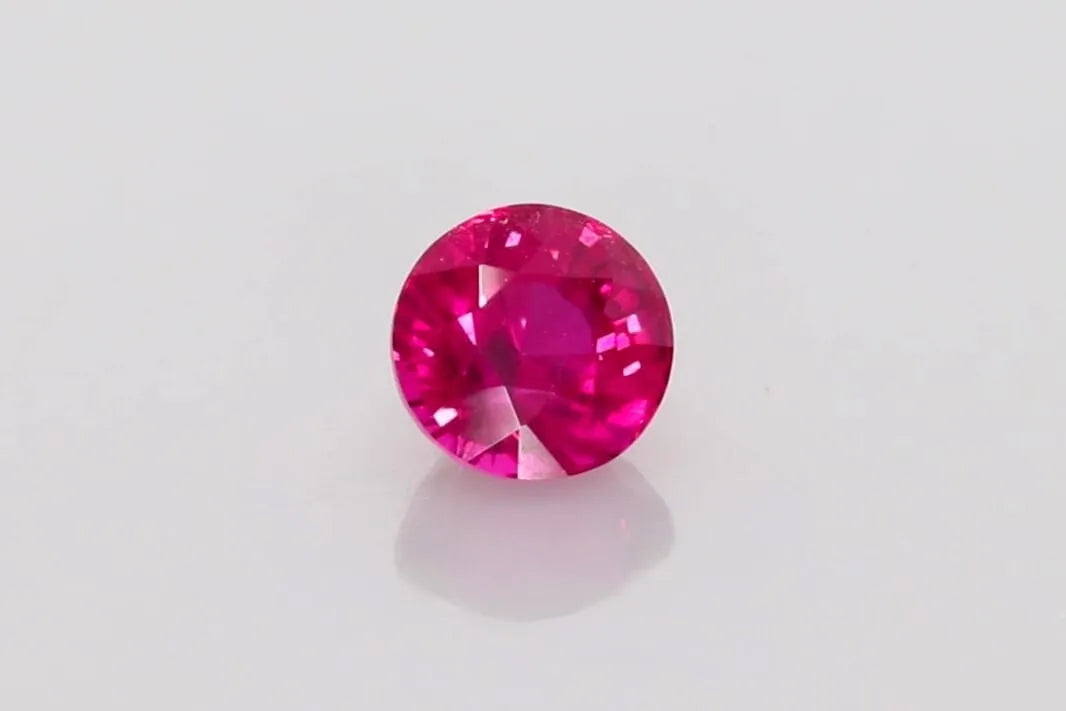 1.02ct Round Natural Ruby (Colour Pink, Clarity Eye Clean, Cut Faceted)