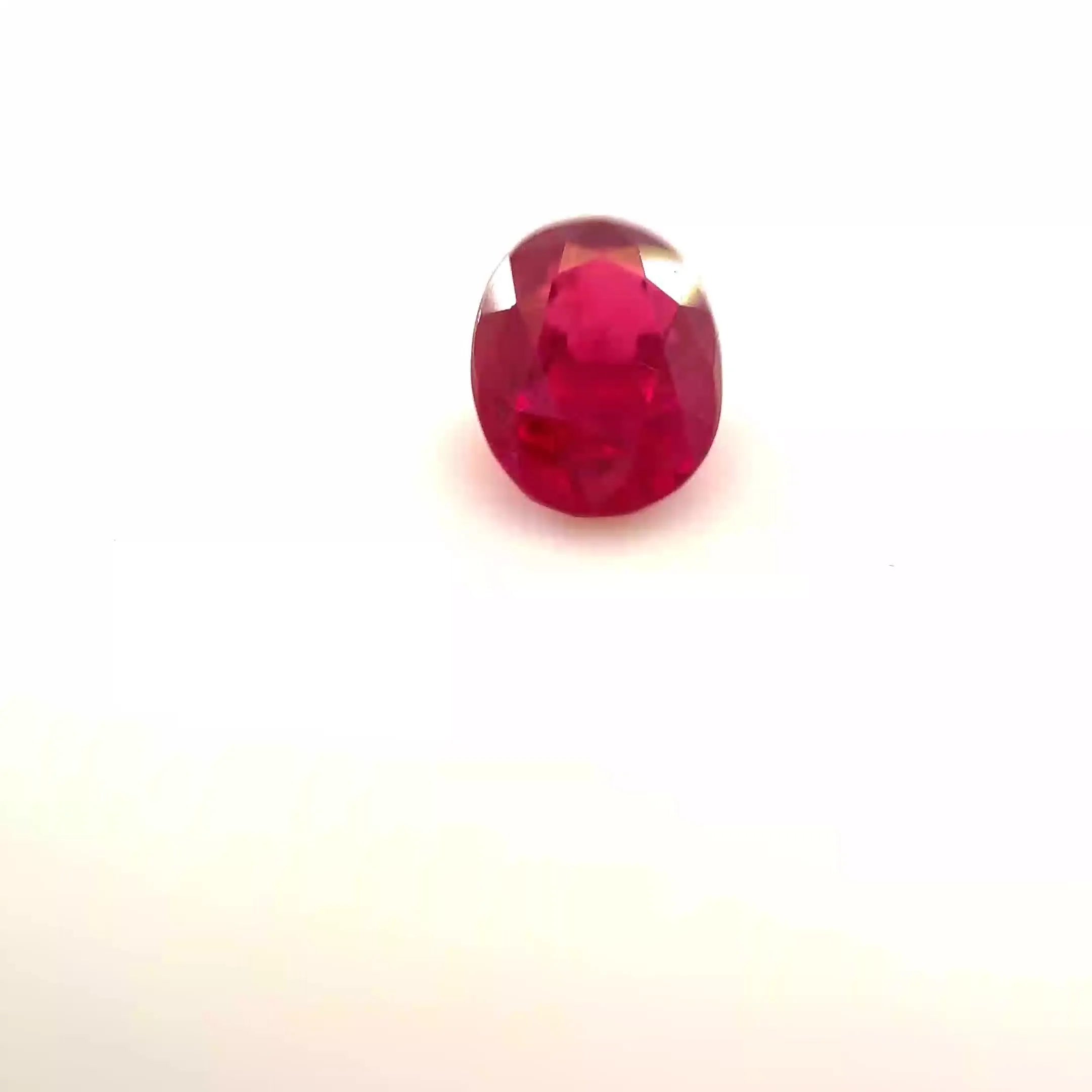 1.07ct Oval Natural Ruby (Colour Red, Clarity Slightly Included, Cut Faceted)