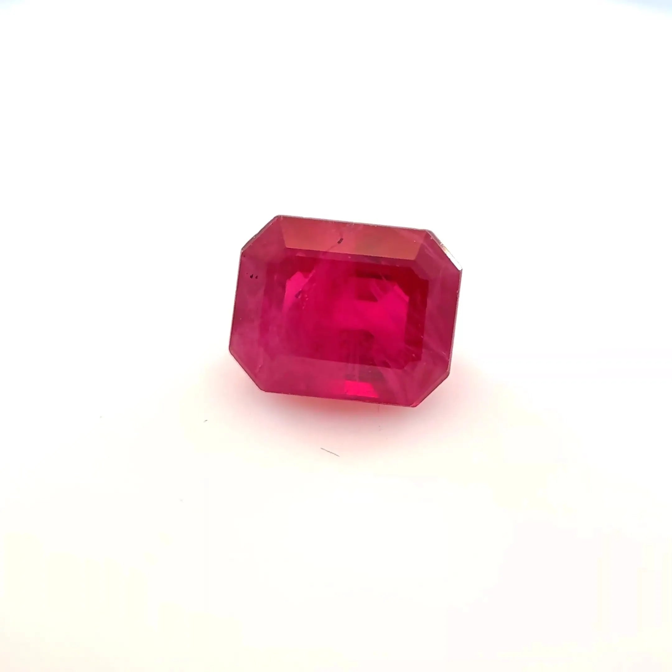 1.11ct Emerald Natural Ruby (Colour Red, Clarity Slightly Included, Cut Faceted)