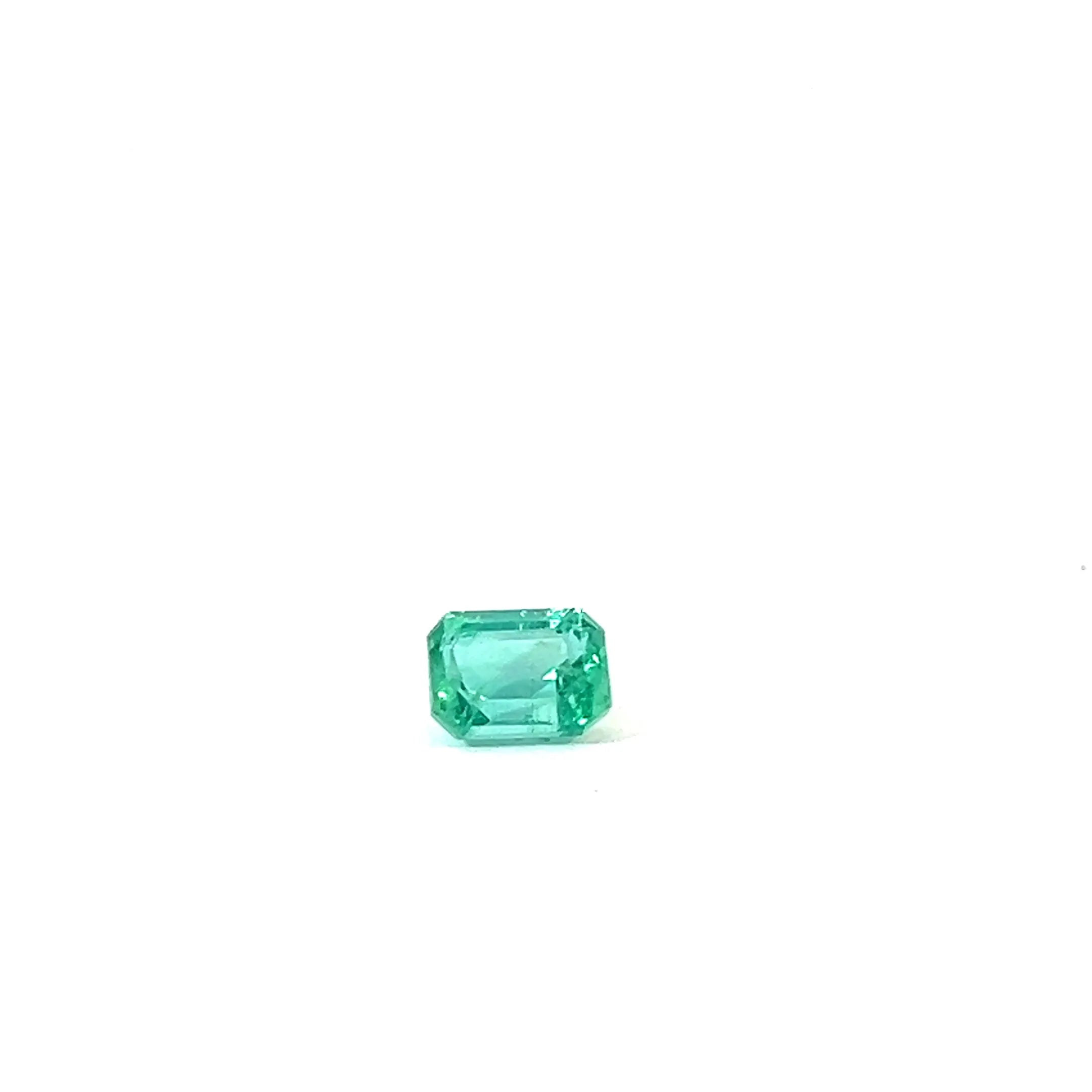 1.12ct Emerald Natural Emerald (Colour Green, Clarity Slightly Included, Cut Faceted)