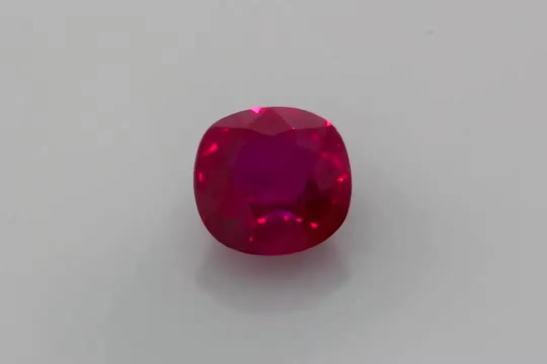 1.13ct Cushion Natural Ruby (Colour Red, Clarity Eye Clean, Cut Faceted)