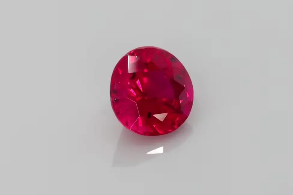 1.13ct Round Natural Ruby (Colour Red, Clarity Slightly Included, Cut Faceted)