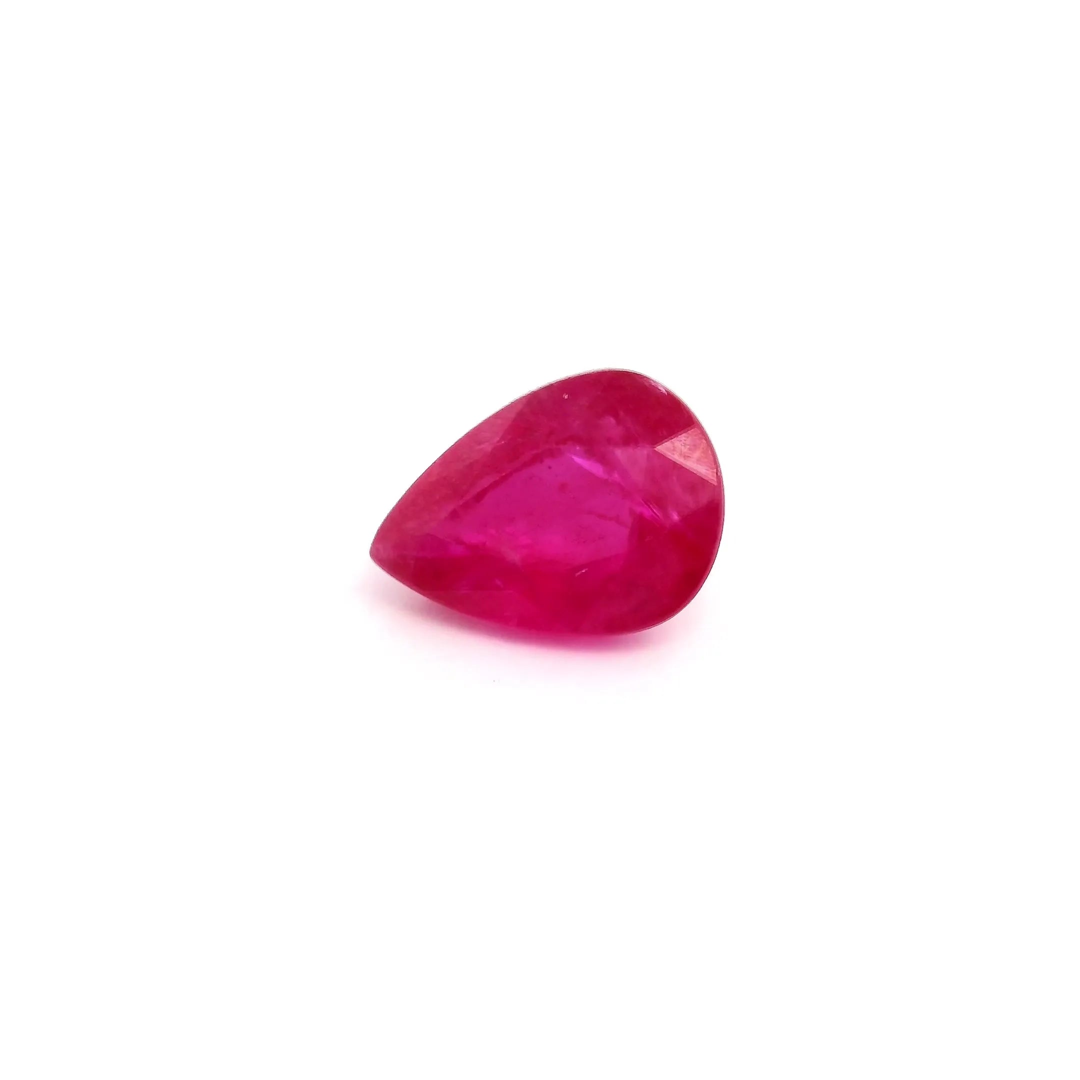 1.43ct Pear Natural Ruby (Colour Red, Clarity Moderately Included, Cut Faceted)