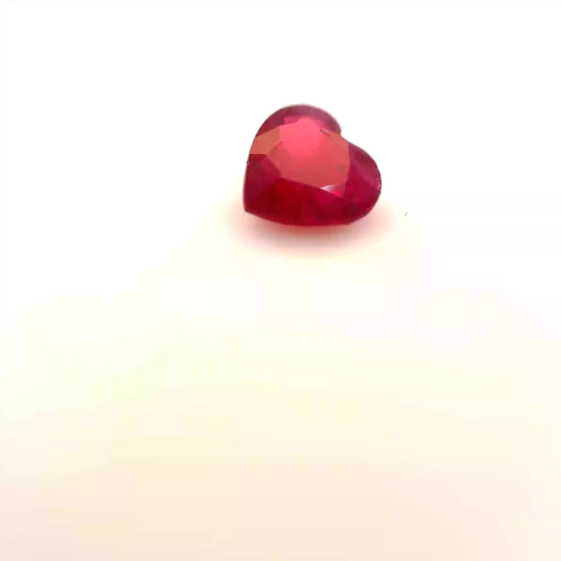 1.49ct Heart Natural Ruby (Colour Red, Clarity Slightly Included, Cut Faceted)