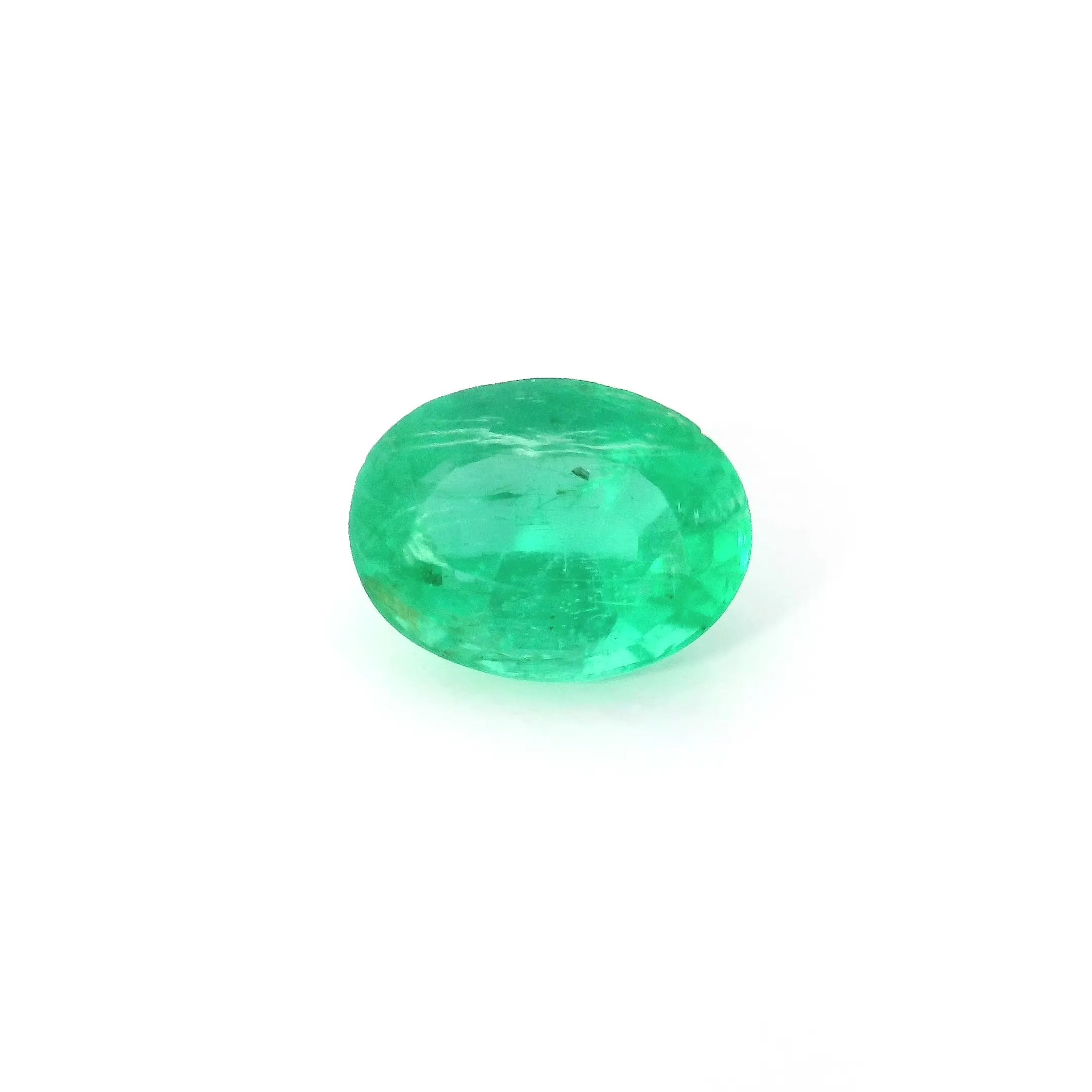 1.94ct Oval Natural Emerald (Colour Green, Clarity Slightly Included, Cut Faceted)
