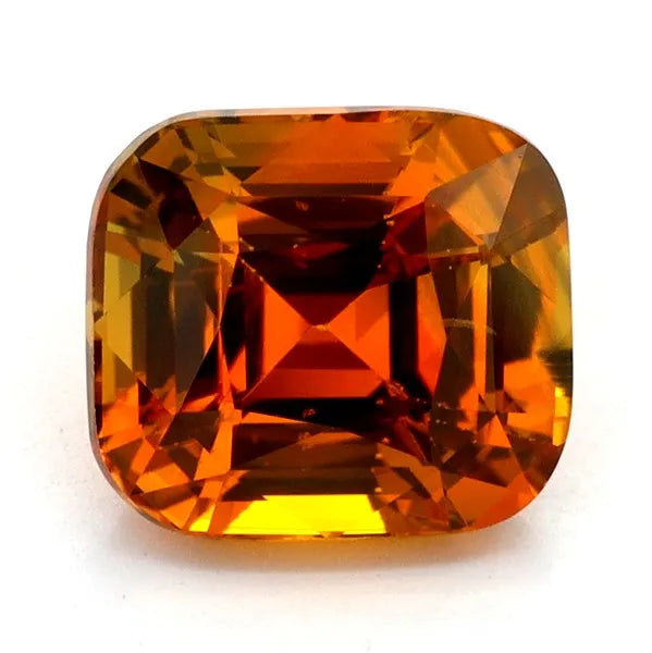 2.03ct Cushion Natural Sapphire (Colour Orange, Clarity Eye Clean, Cut Faceted)