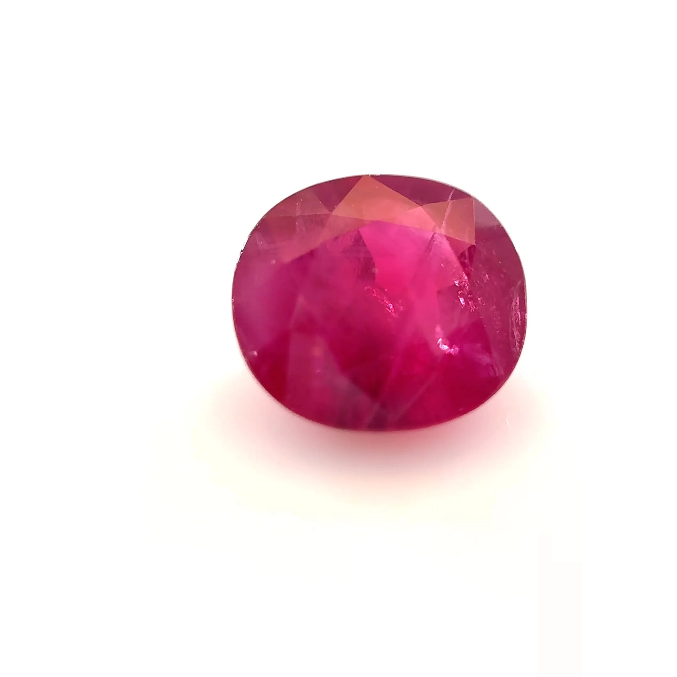 2.12ct Cushion Natural Ruby (Colour Red, Clarity Moderately Included, Cut Faceted)