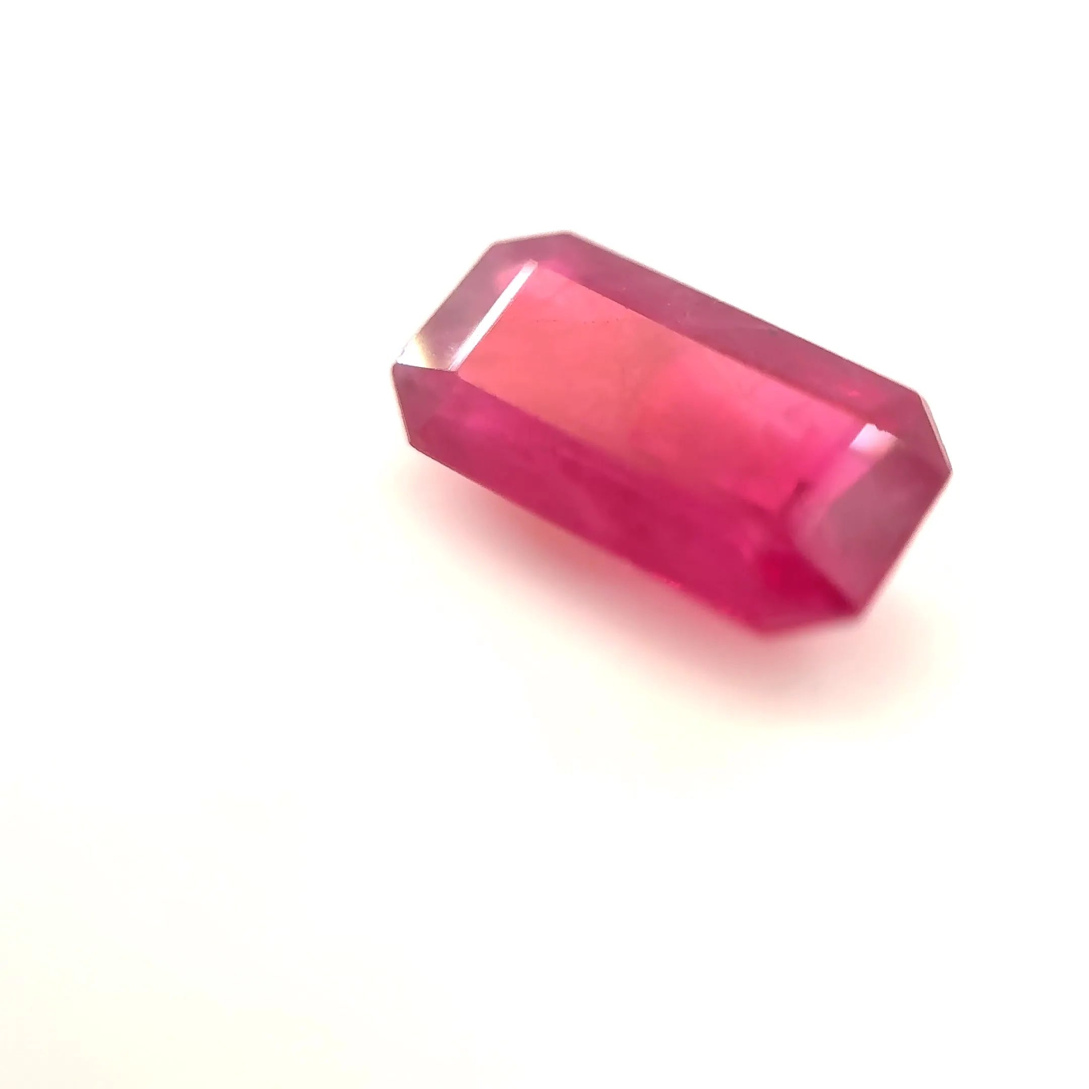 2.28ct Emerald Natural Ruby (Colour Red, Clarity Moderately Included, Cut Faceted)