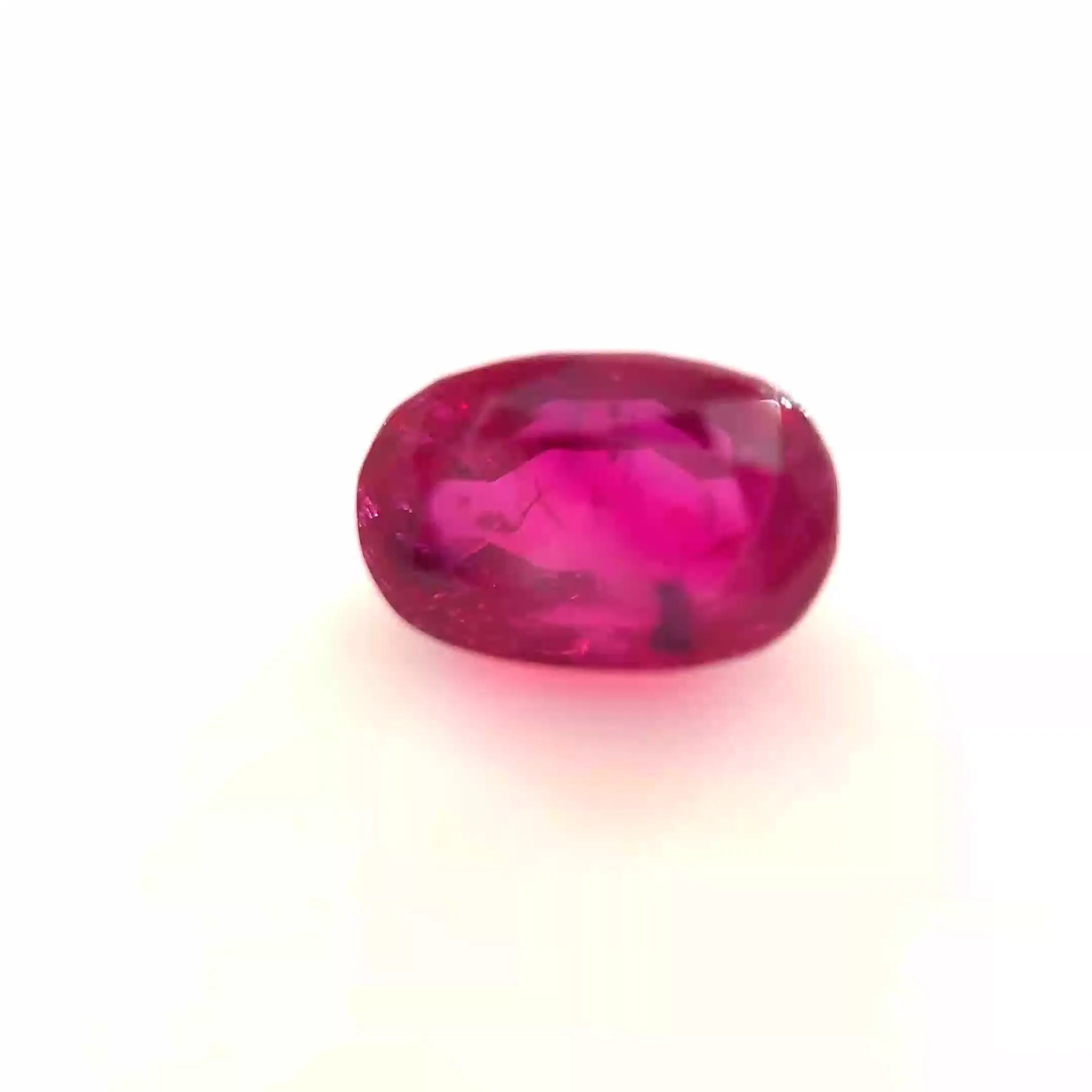 2.89ct Oval Natural Ruby (Colour Red, Clarity Slightly Included, Cut Faceted)