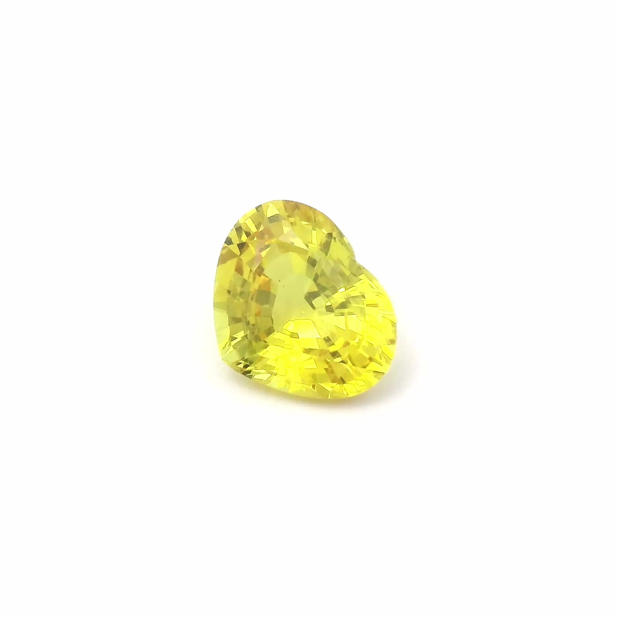 3.51ct Heart Natural Sapphire (Colour Yellow, Clarity Eye Clean, Cut Faceted)