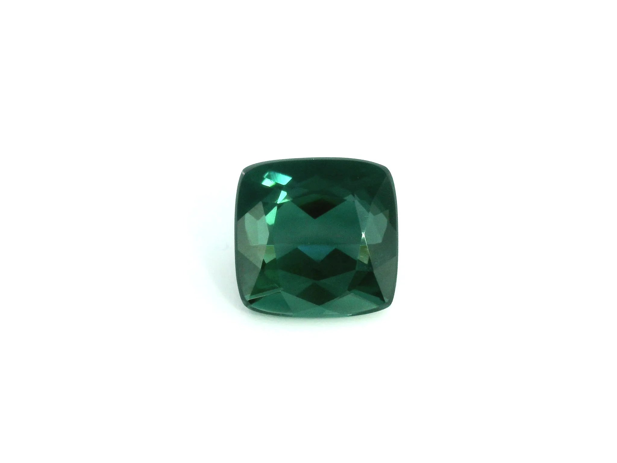 3.80ct Cushion Natural Tourmaline (Colour Green, Clarity Eye Clean, Cut Faceted)