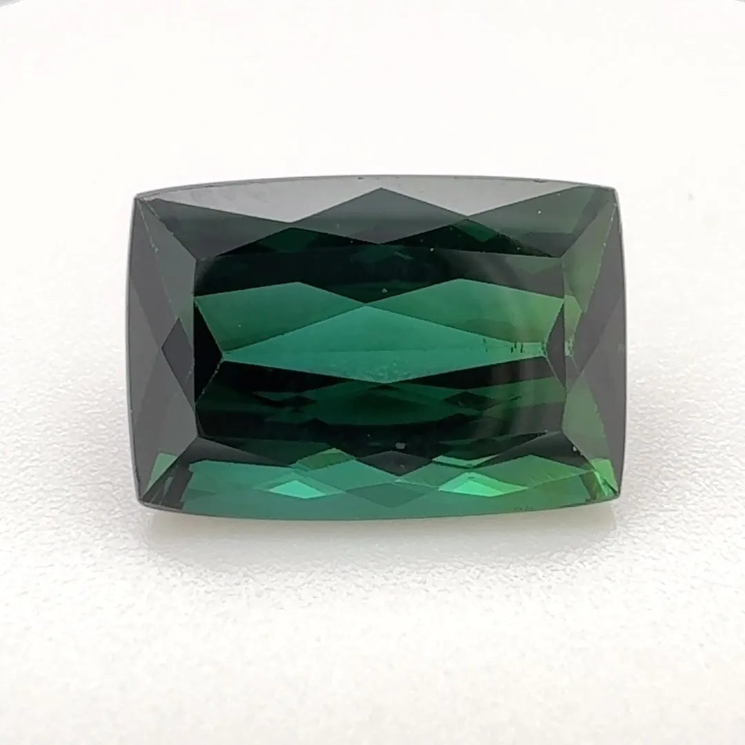 4.10ct Cushion Natural Tourmaline (Colour Green, Clarity Eye Clean, Cut Faceted)