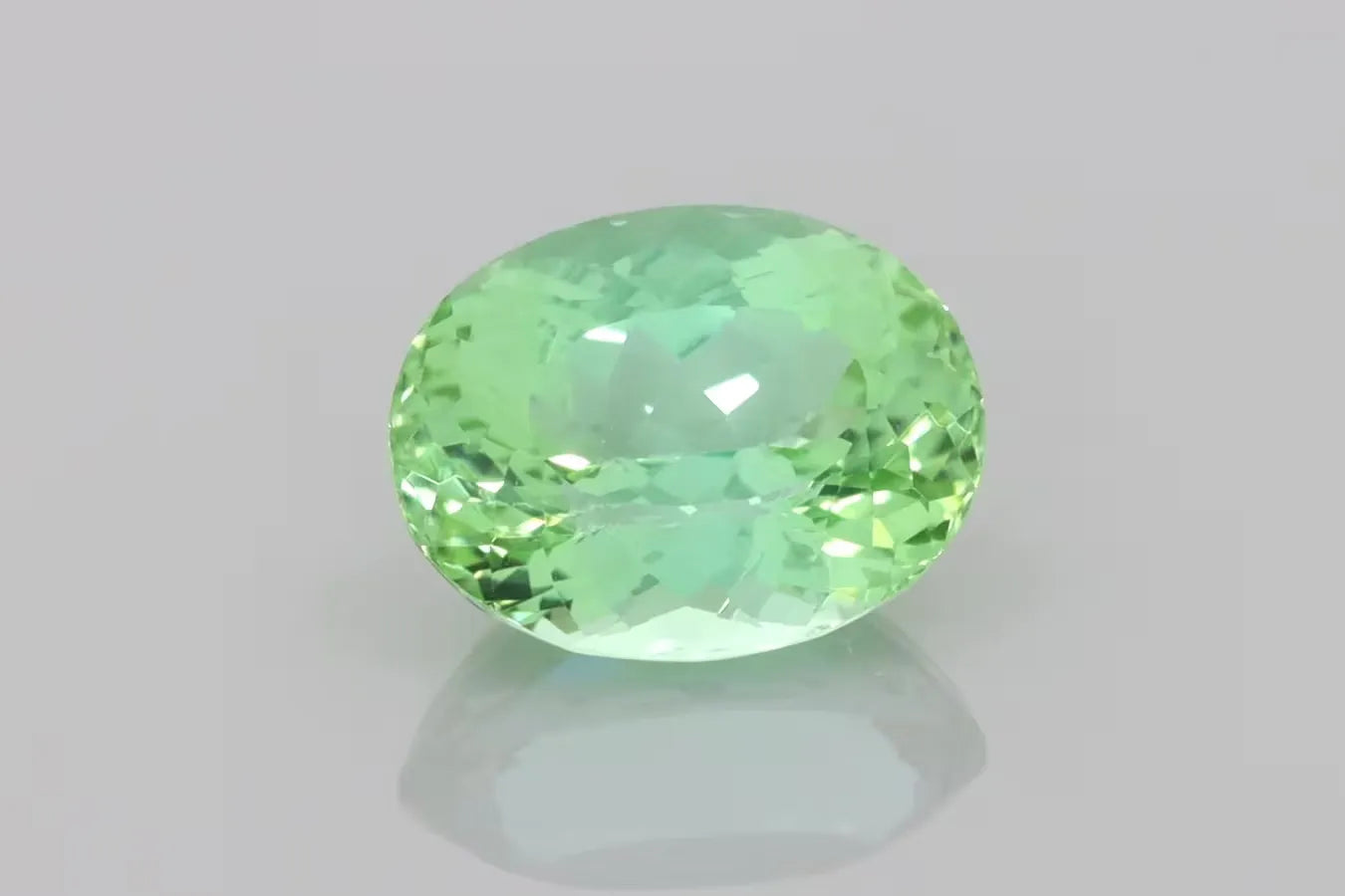 5.42ct Oval Natural Tourmaline (Colour Green, Clarity Eye Clean, Cut Faceted)