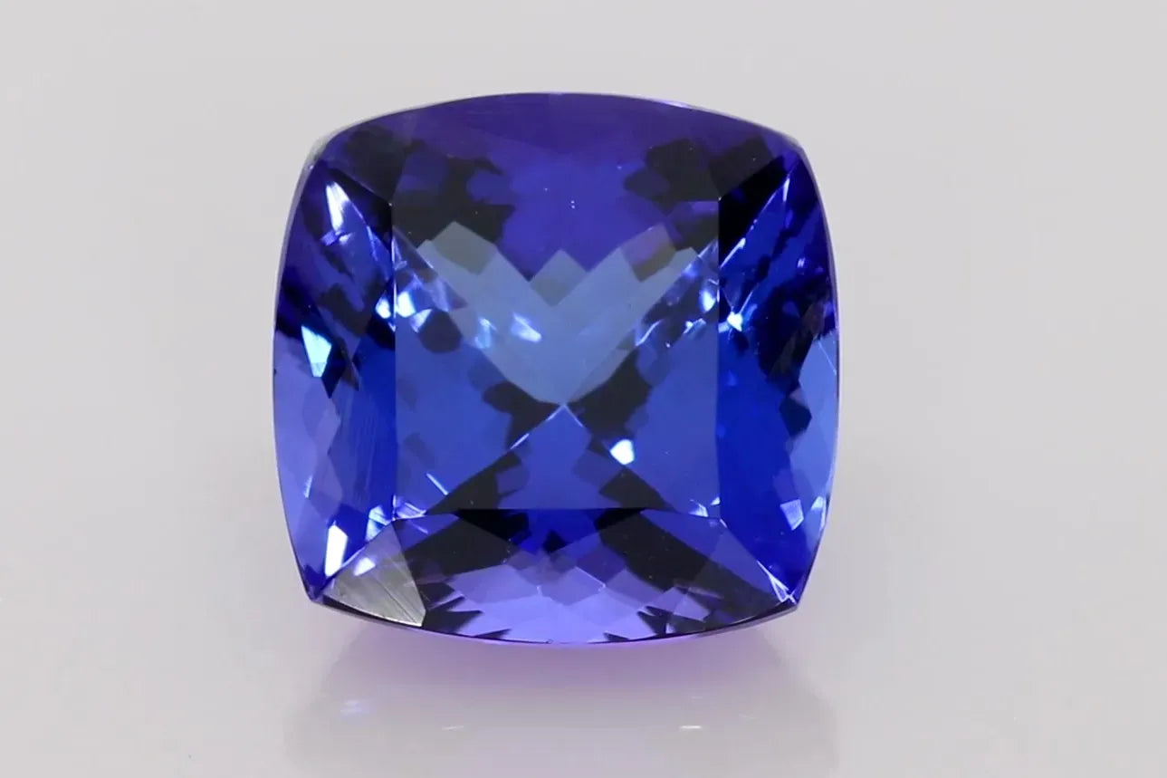 8.36ct Cushion Natural Tanzanite (Colour Blue, Clarity Eye Clean, Cut Faceted)
